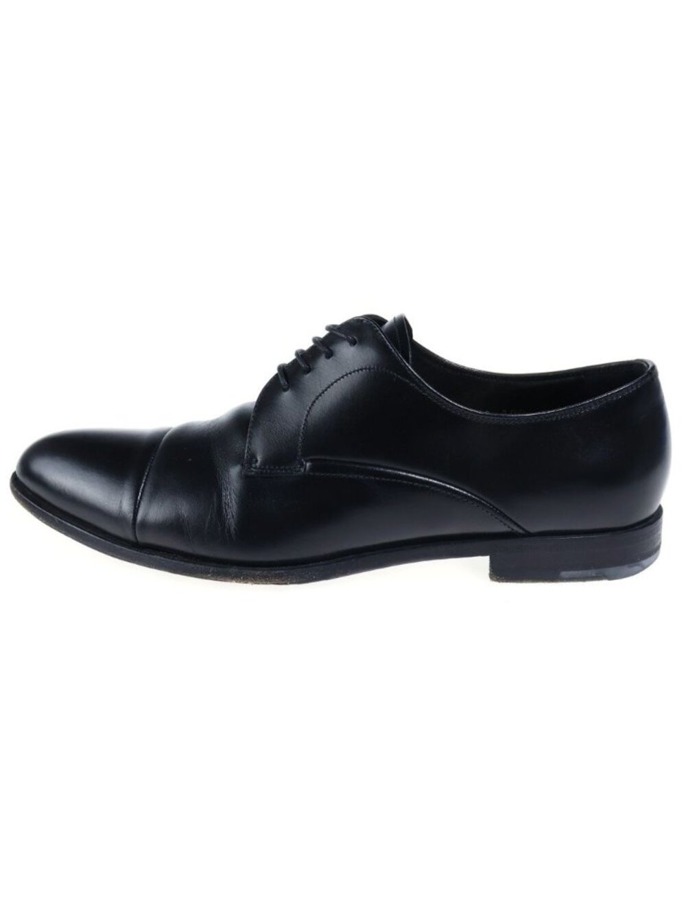 Prada Straight Tip Leather Dress Shoes Business Black